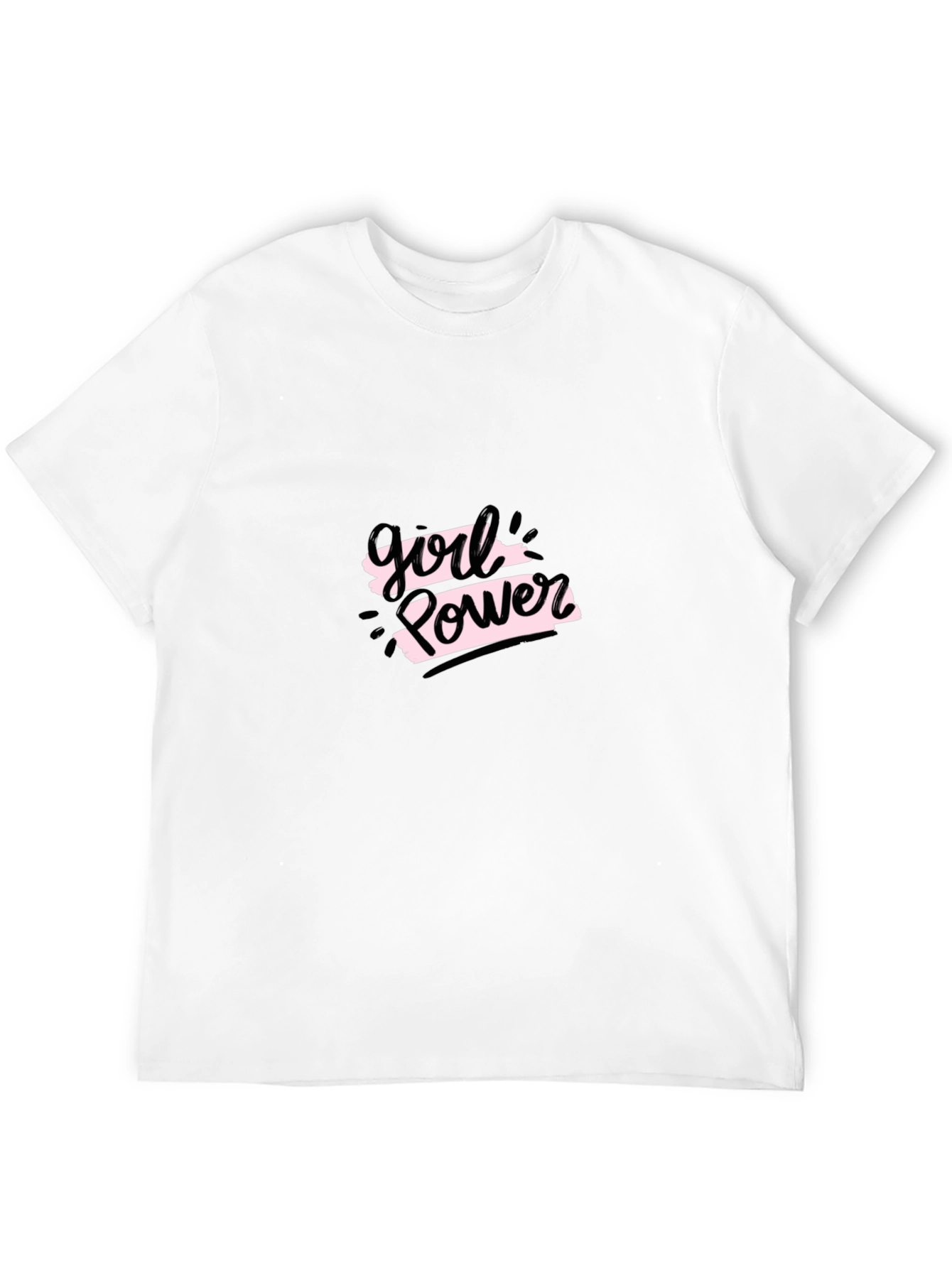 Girl Power Black Graphic Tee - Empowering Style