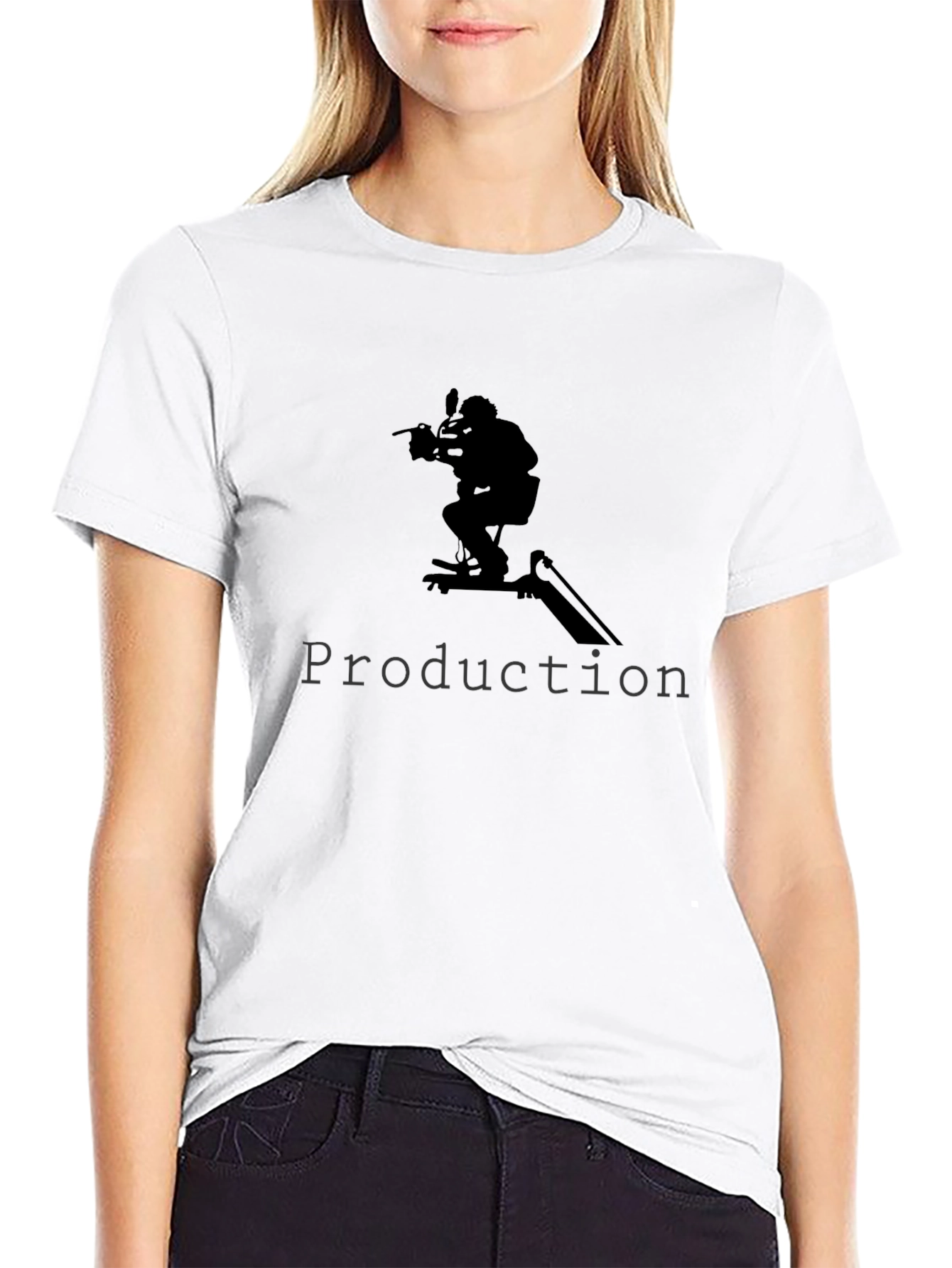 Film Production Crew Black T-Shirt