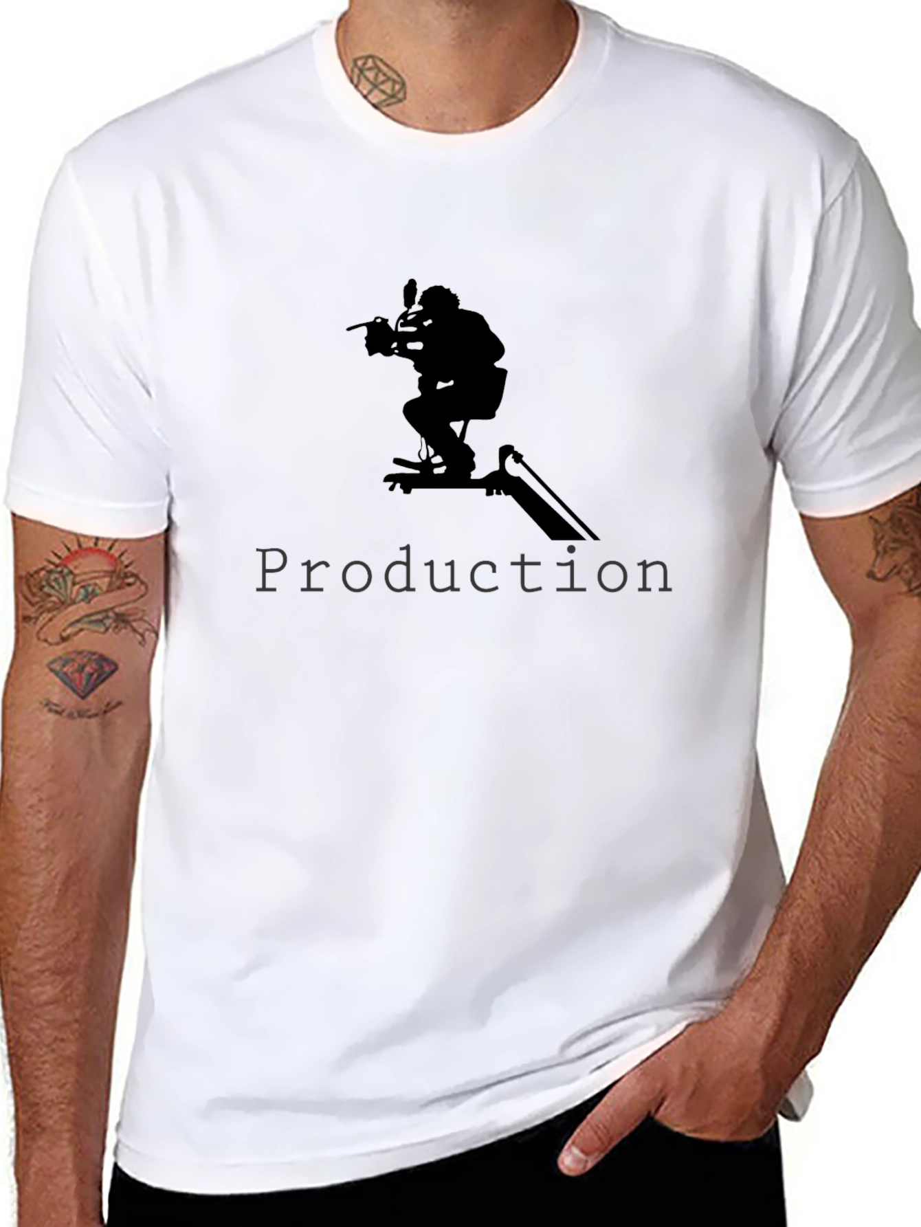 Film Production Crew Black T-Shirt