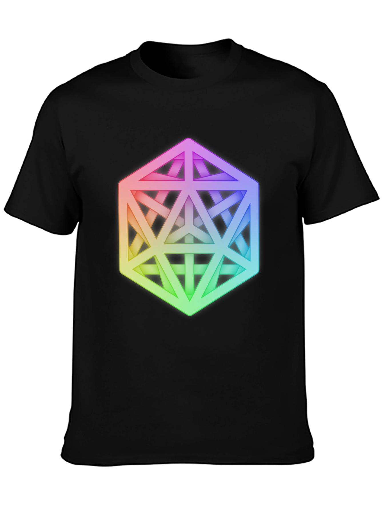 Geometric Illusion Tee - Modern Art Graphic Print