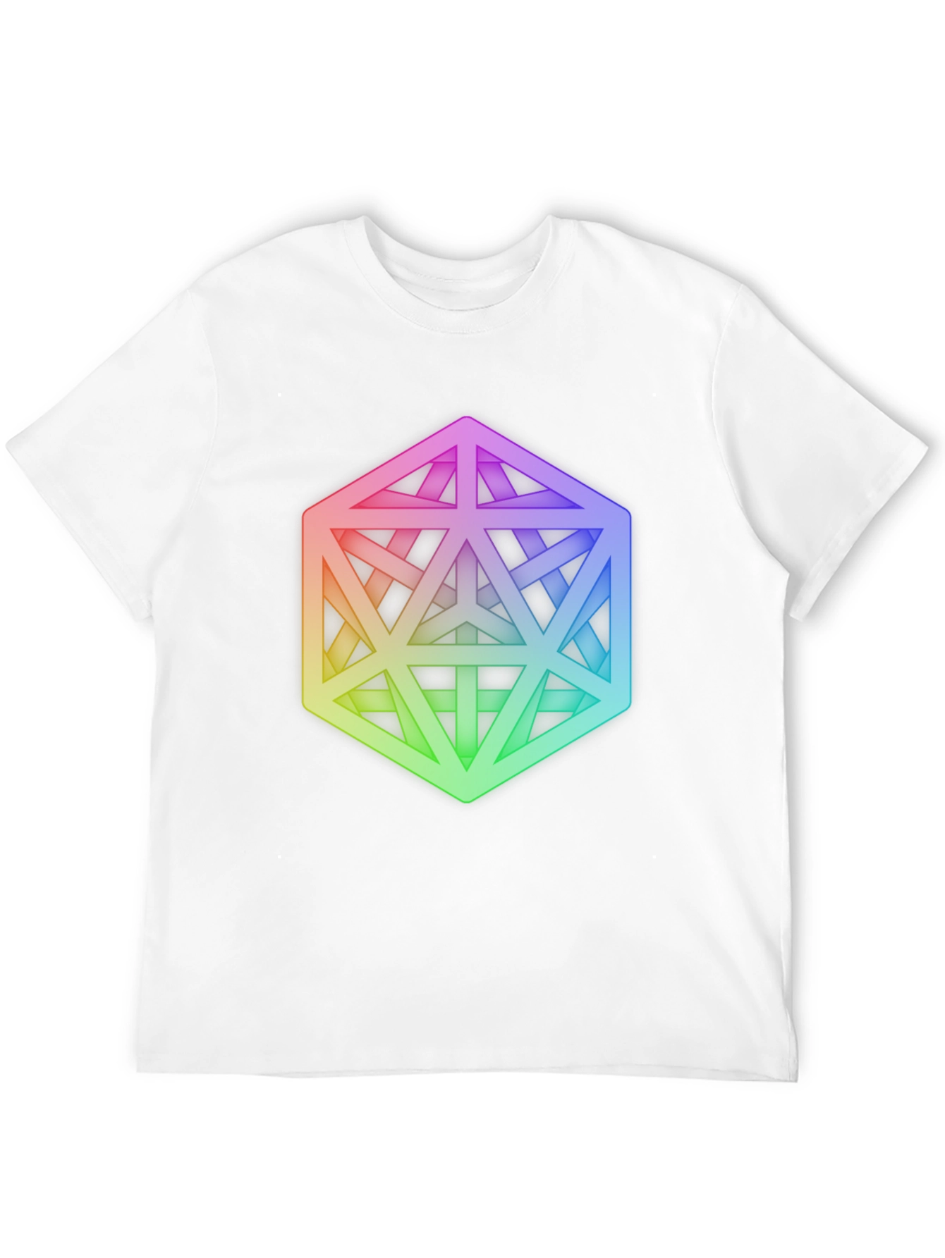 Geometric Illusion Tee - Modern Art Graphic Print