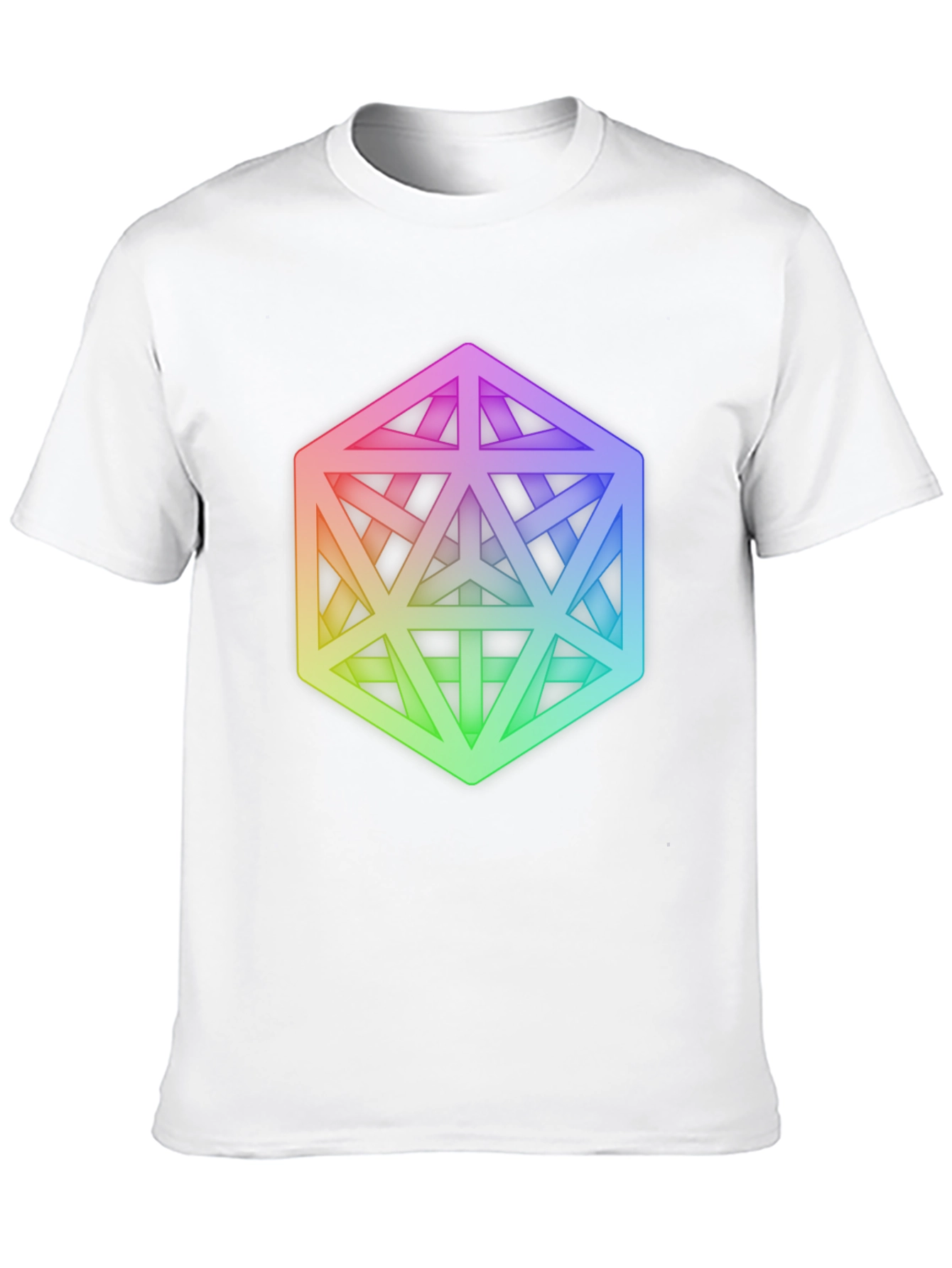 Geometric Illusion Tee - Modern Art Graphic Print