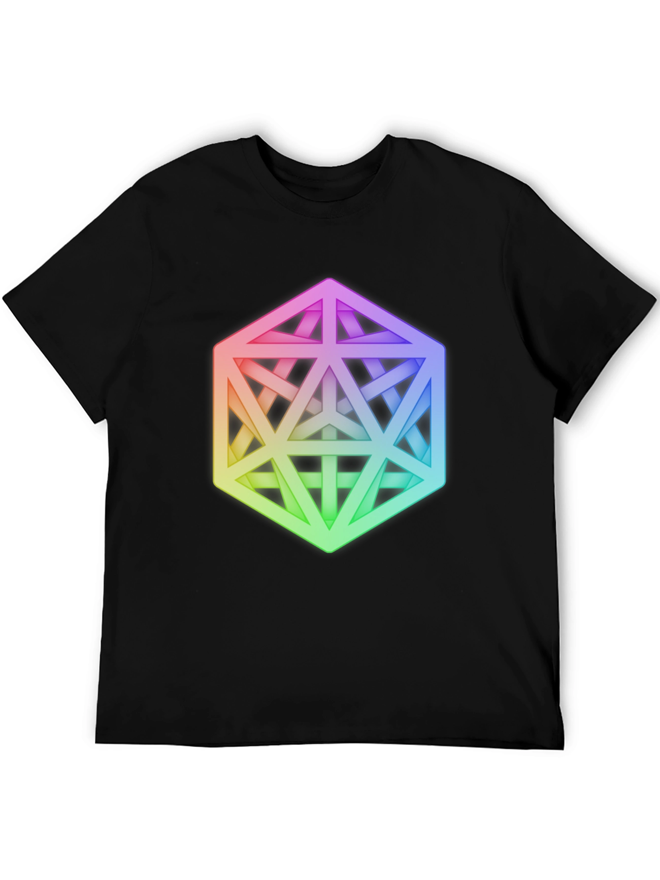 Geometric Illusion Tee - Modern Art Graphic Print