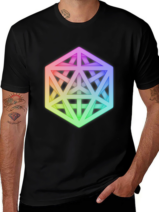 Geometric Illusion Tee - Modern Art Graphic Print