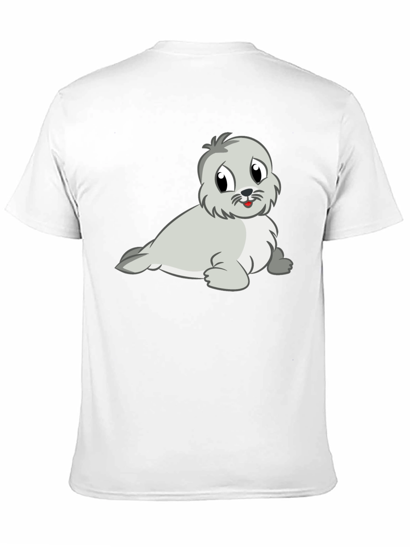 Cute Seal Graphic Tee - Soft Cotton Blend