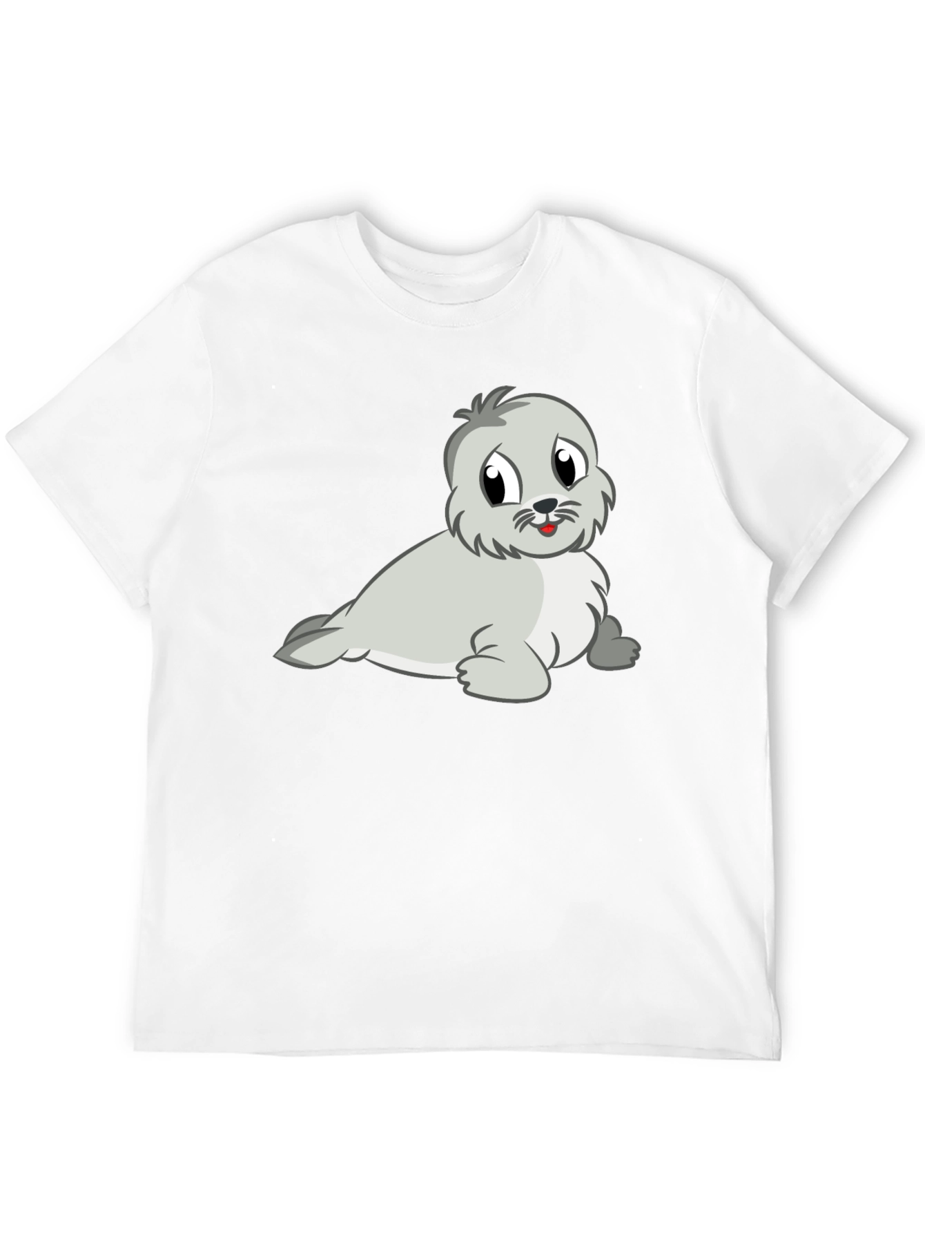 Cute Seal Graphic Tee - Soft Cotton Blend