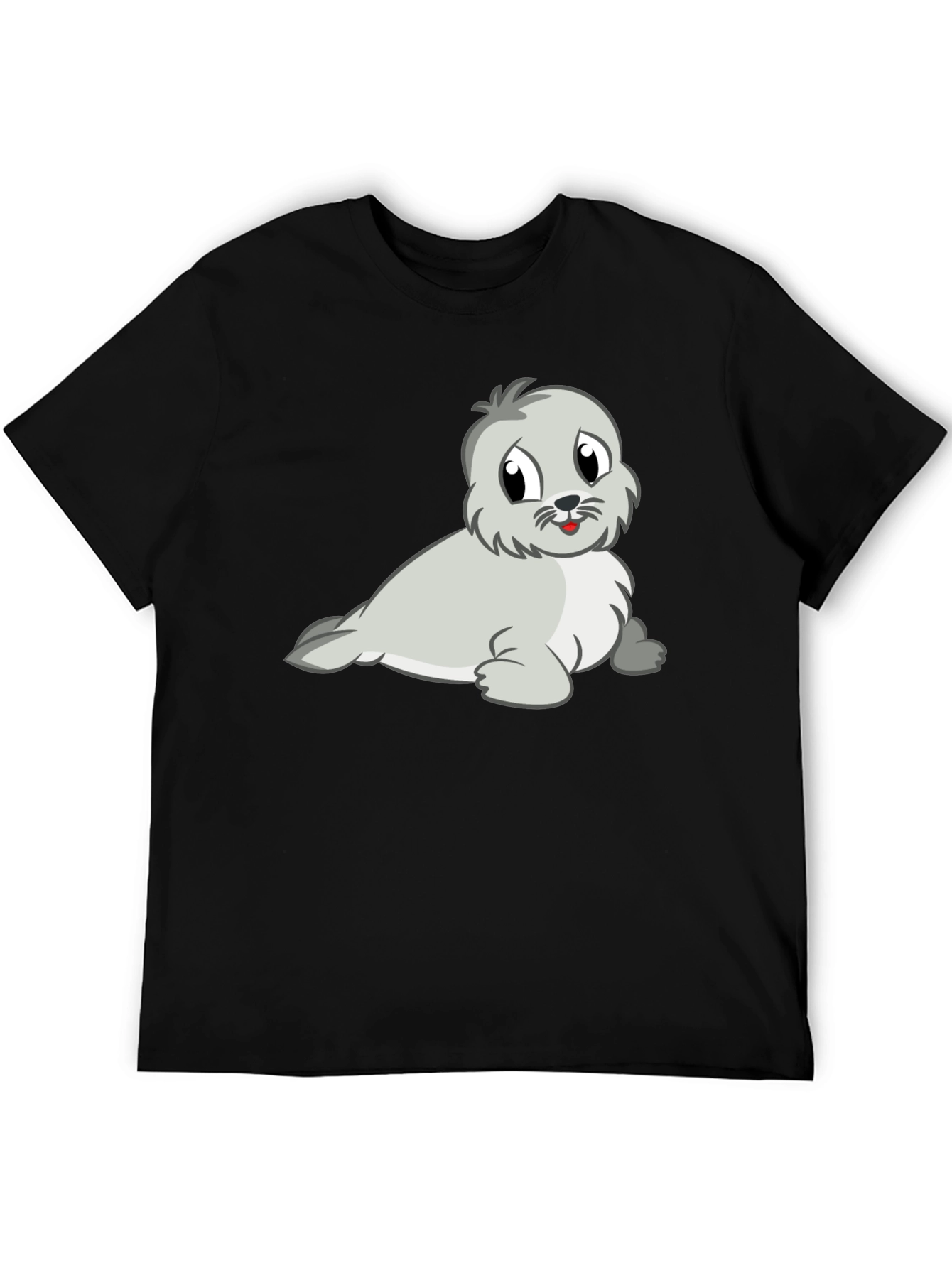 Cute Seal Graphic Tee - Soft Cotton Blend