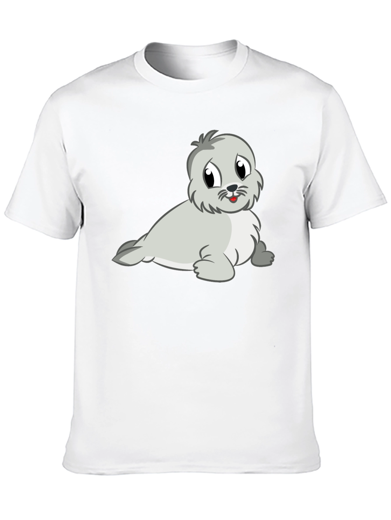 Cute Seal Graphic Tee - Soft Cotton Blend