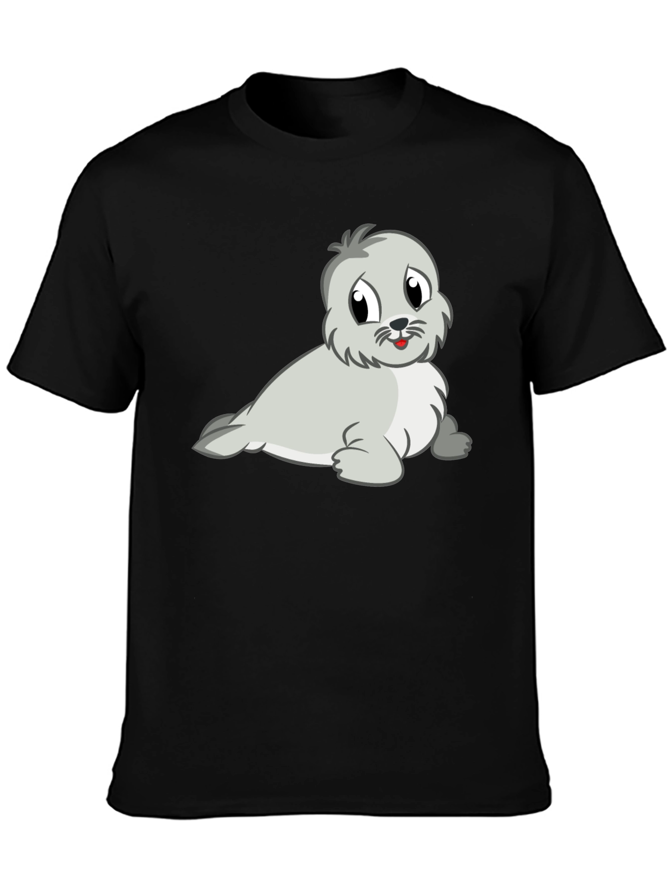 Cute Seal Graphic Tee - Soft Cotton Blend