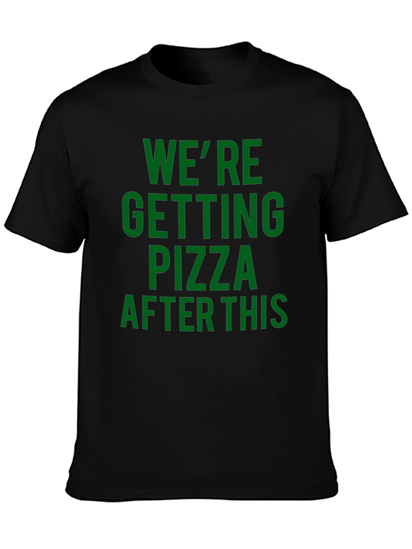 Pizza After This Black T-Shirt
