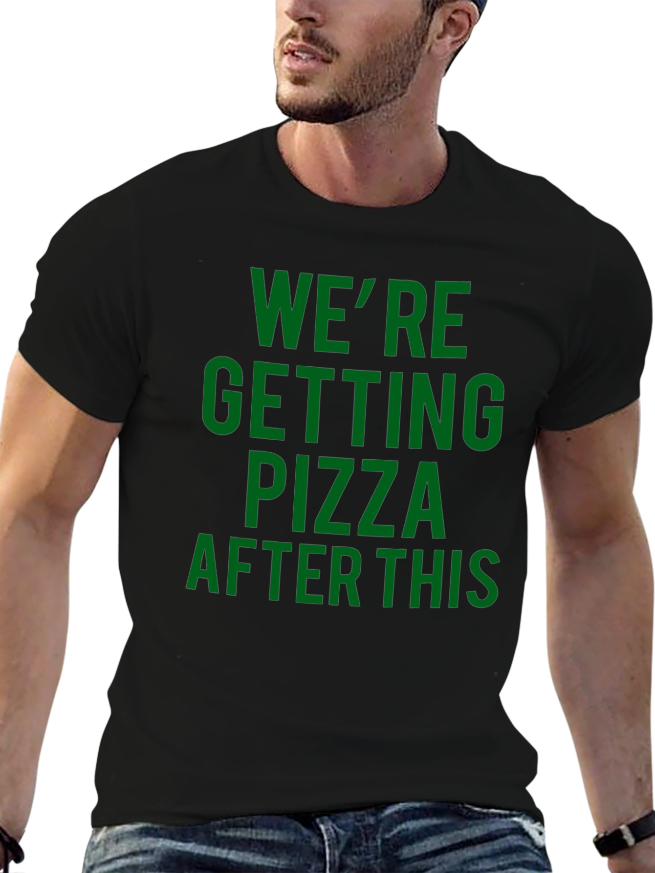 Pizza After This Black T-Shirt