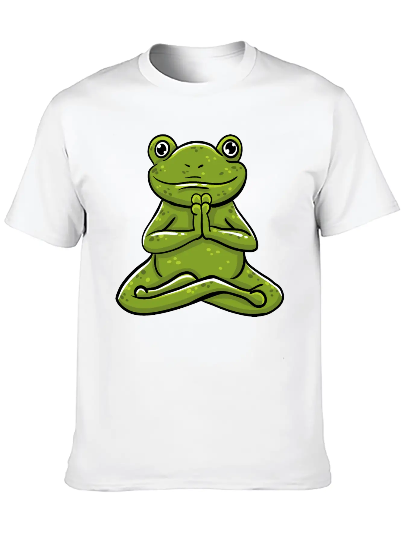 Frog Meditating Unisex Casual T-Shirt – Clean Design For Daily Comfort