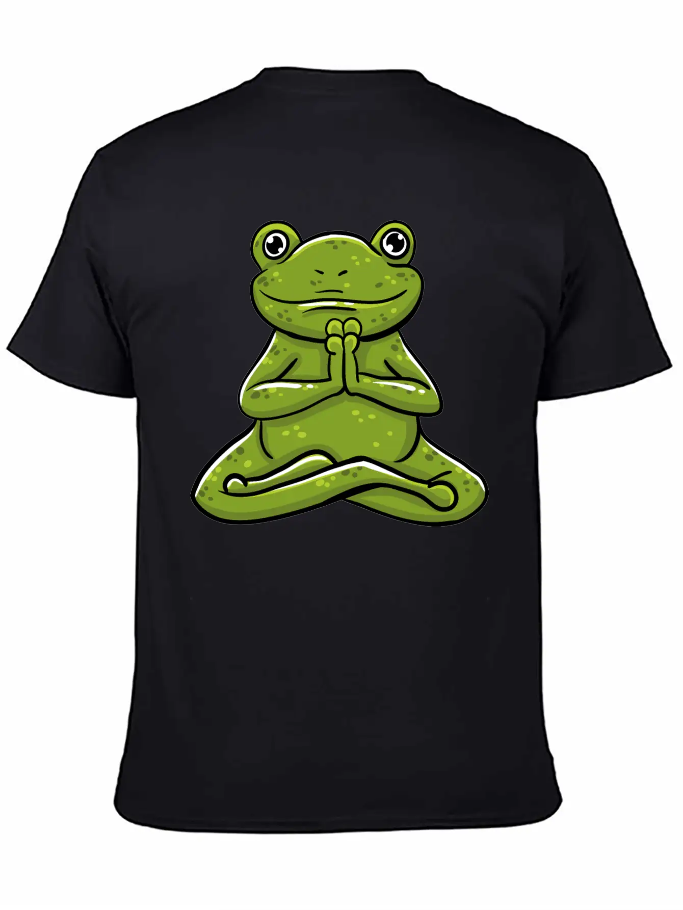 Frog Meditating Unisex Casual T-Shirt – Clean Design For Daily Comfort