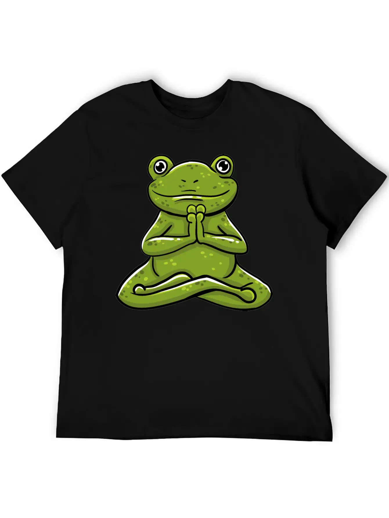 Frog Meditating Unisex Casual T-Shirt – Clean Design For Daily Comfort
