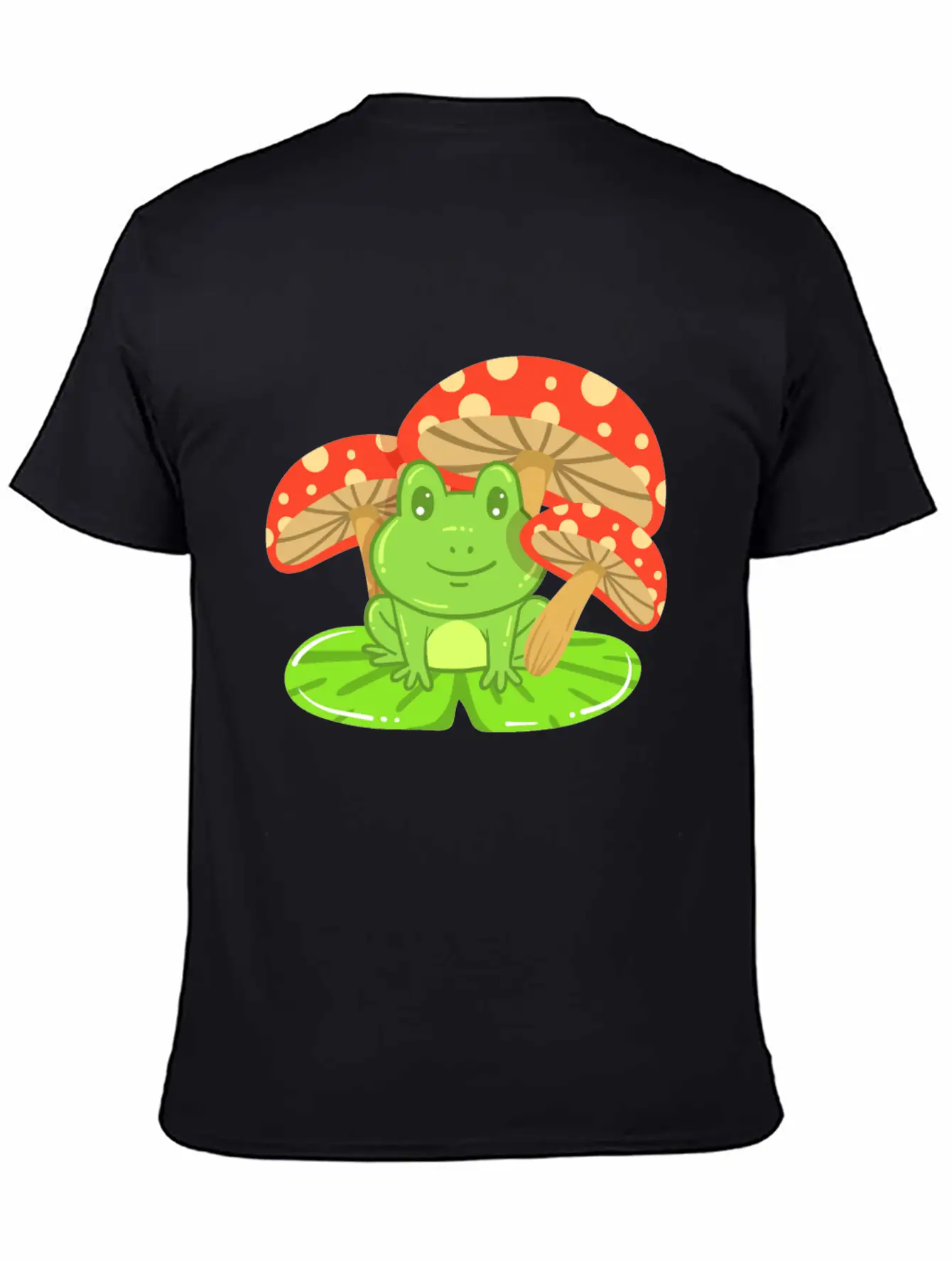 Frog Mushroom Kawaii Unisex Casual T-Shirt – Clean Design For Daily Comfort