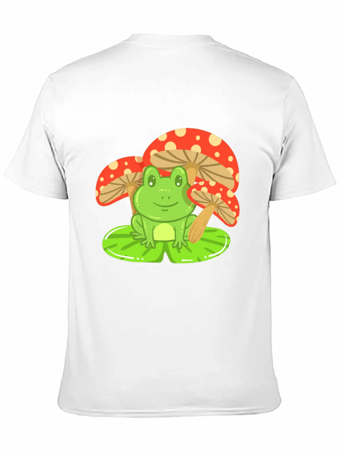 Frog Mushroom Kawaii Unisex Casual T-Shirt – Clean Design For Daily Comfort