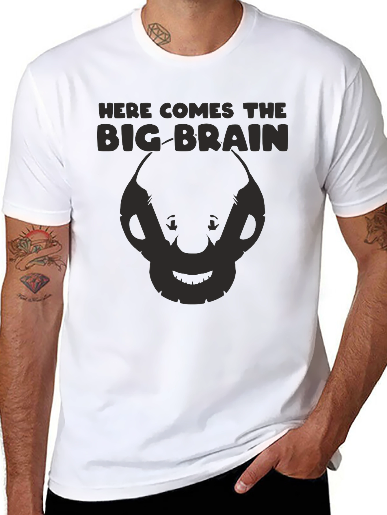 Big Brain Graphic T-Shirt - Funny Nerdy Tee