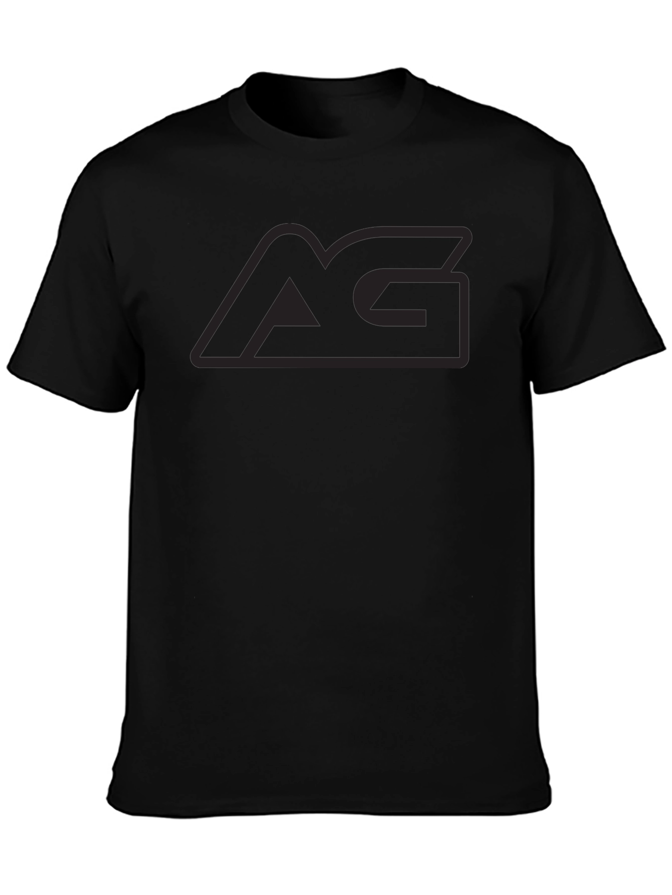 Mens Black Graphic Tee - AG Logo