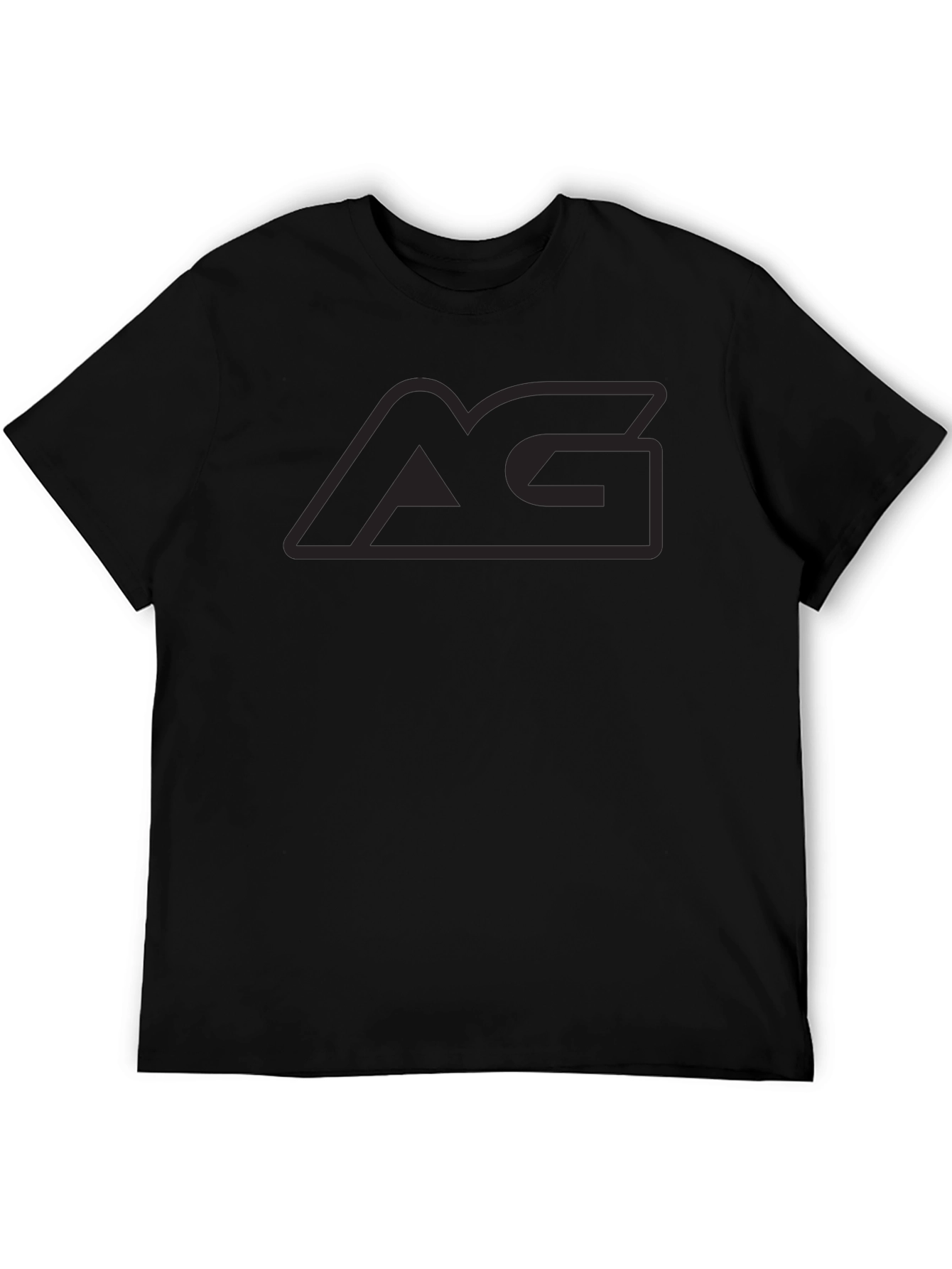 Mens Black Graphic Tee - AG Logo