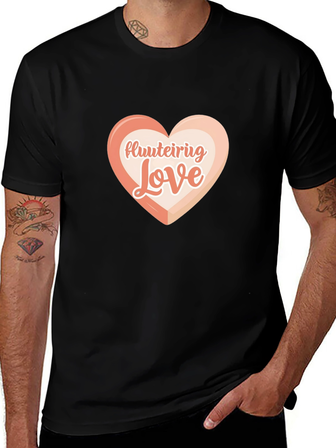 Fluteiring Love T-Shirt - Black