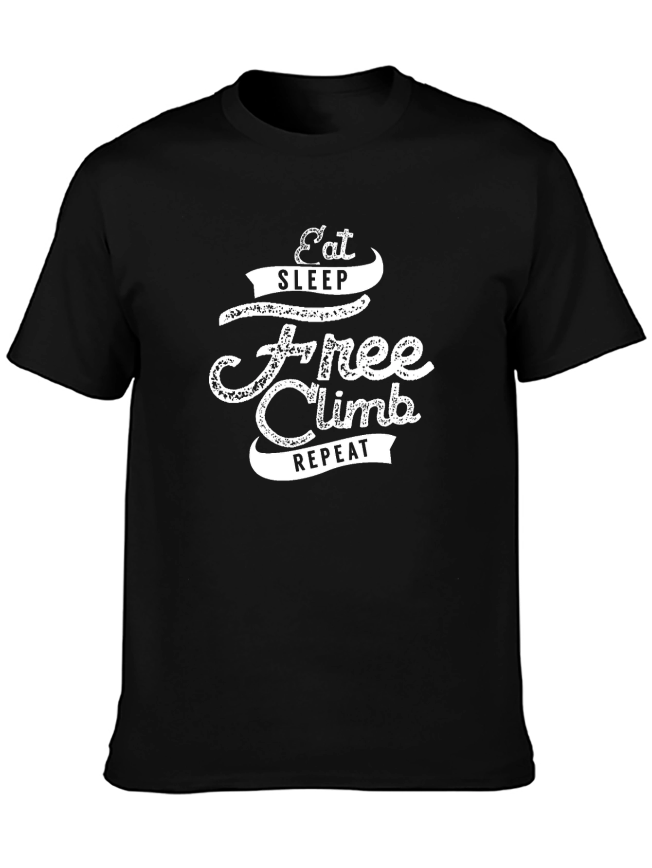 Eat Sleep Free Climb Repeat T-Shirt - Black