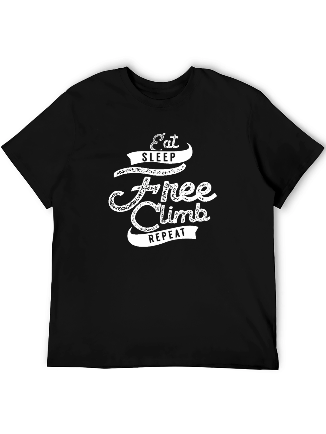 Eat Sleep Free Climb Repeat T-Shirt - Black