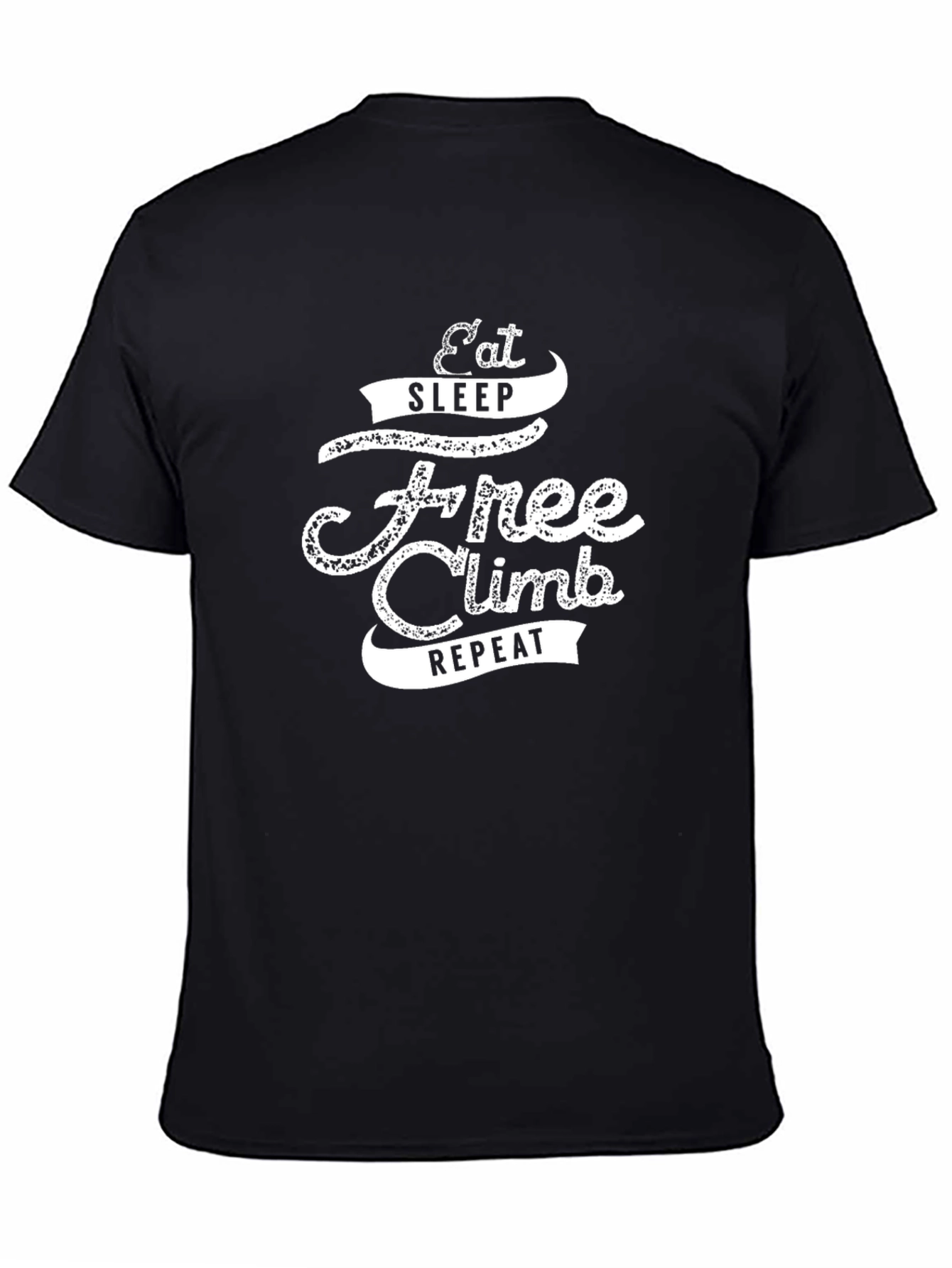 Eat Sleep Free Climb Repeat T-Shirt - Black