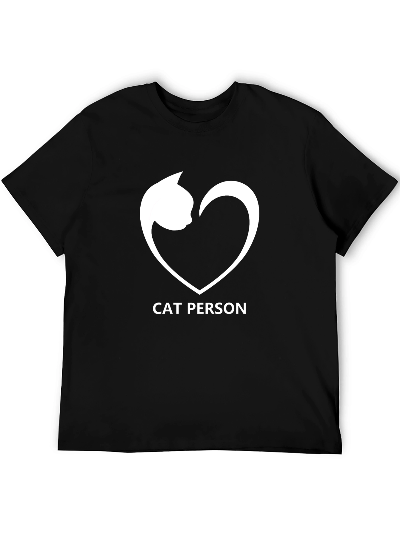 Cat Person Tee - Cute Cat Heart Graphic T-Shirt