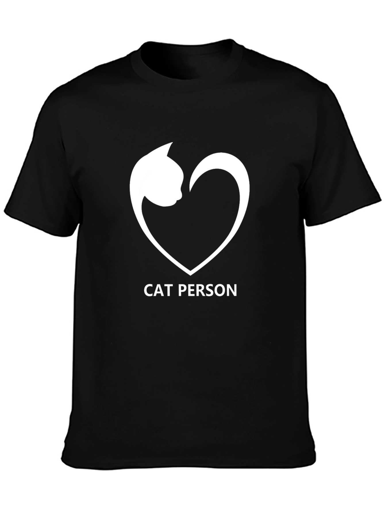 Cat Person Tee - Cute Cat Heart Graphic T-Shirt