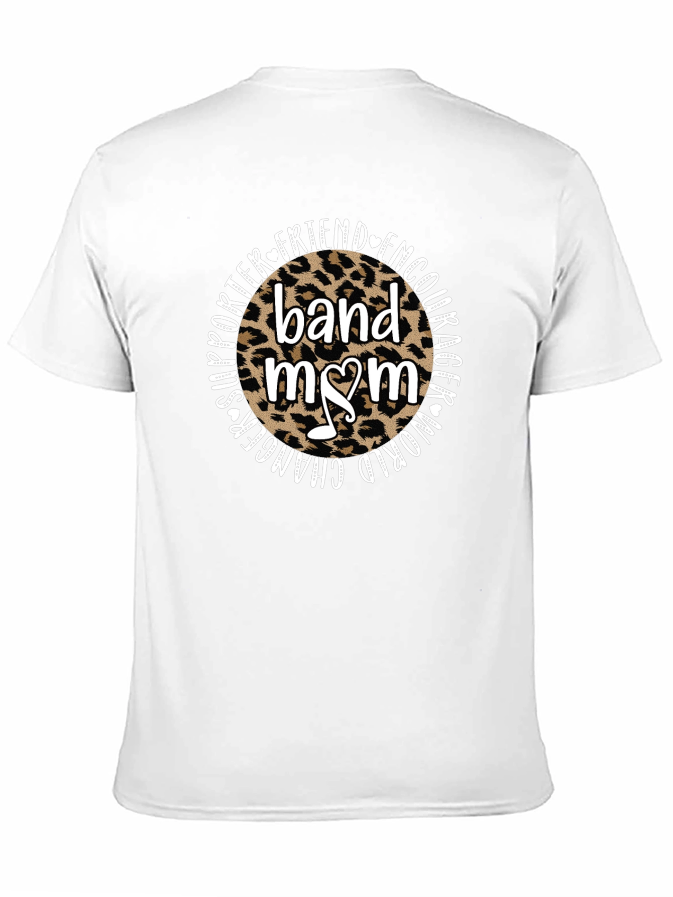 Band Mom Leopard Print Graphic T-Shirt