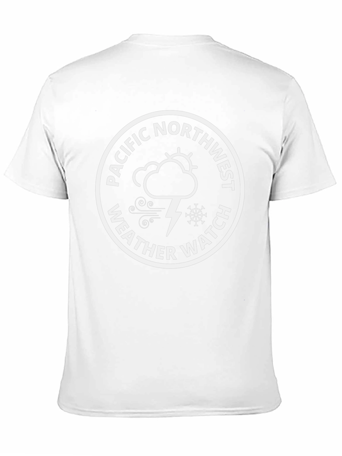 Pacific Northwest Weather Watch T-Shirt - Black