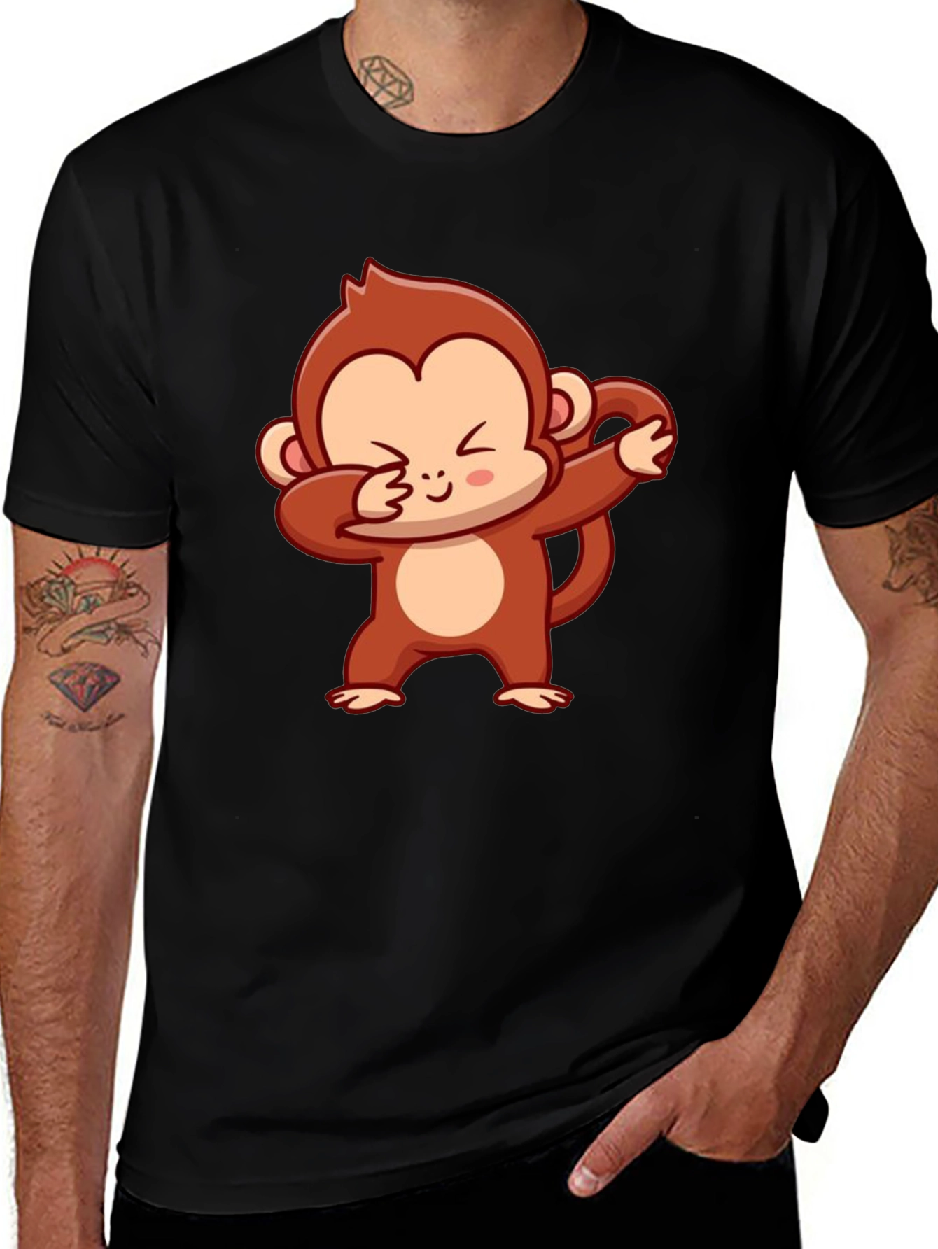 Dabbing Monkey Graphic Tee - Cool & Comfy!