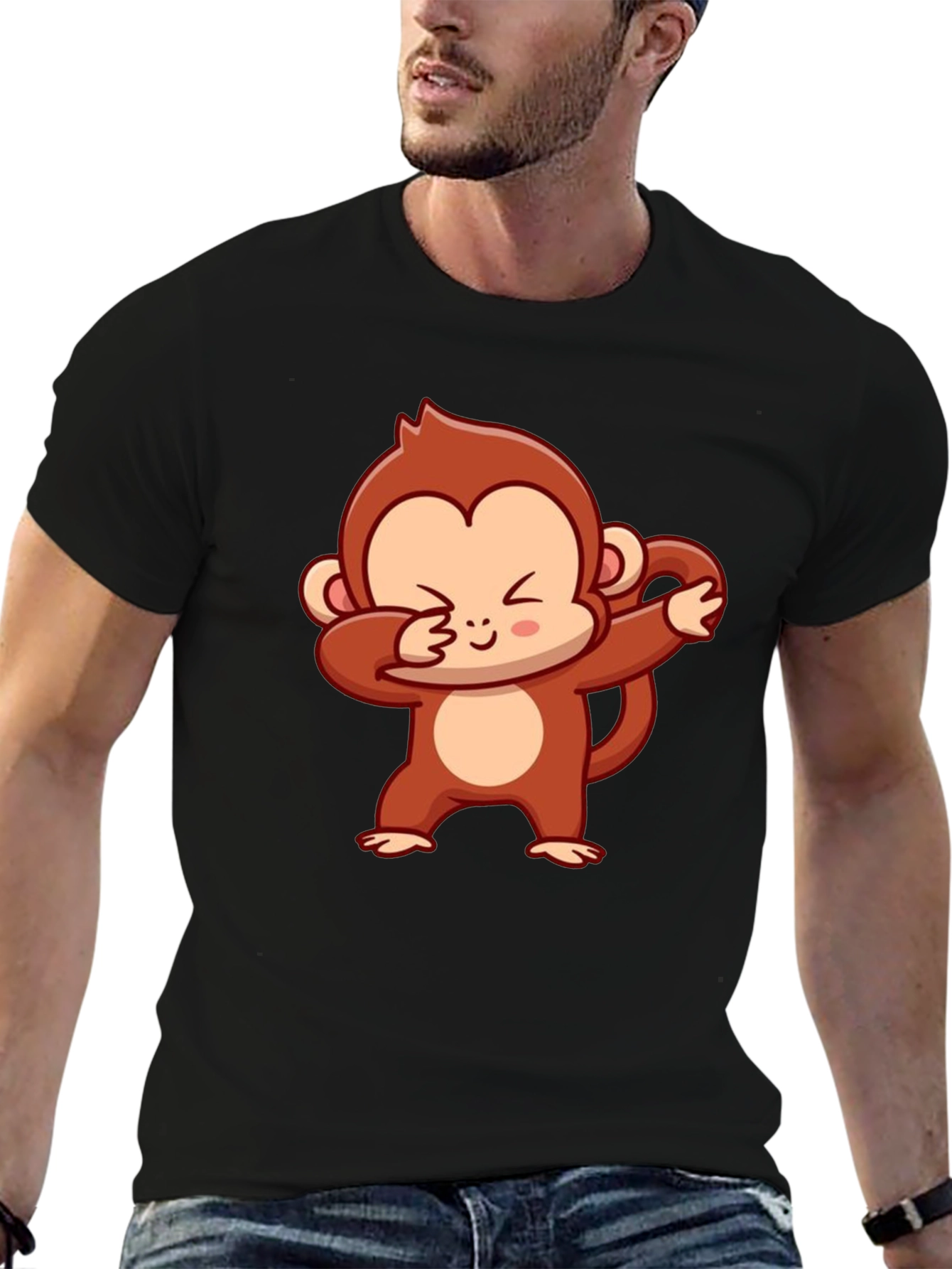 Dabbing Monkey Graphic Tee - Cool & Comfy!