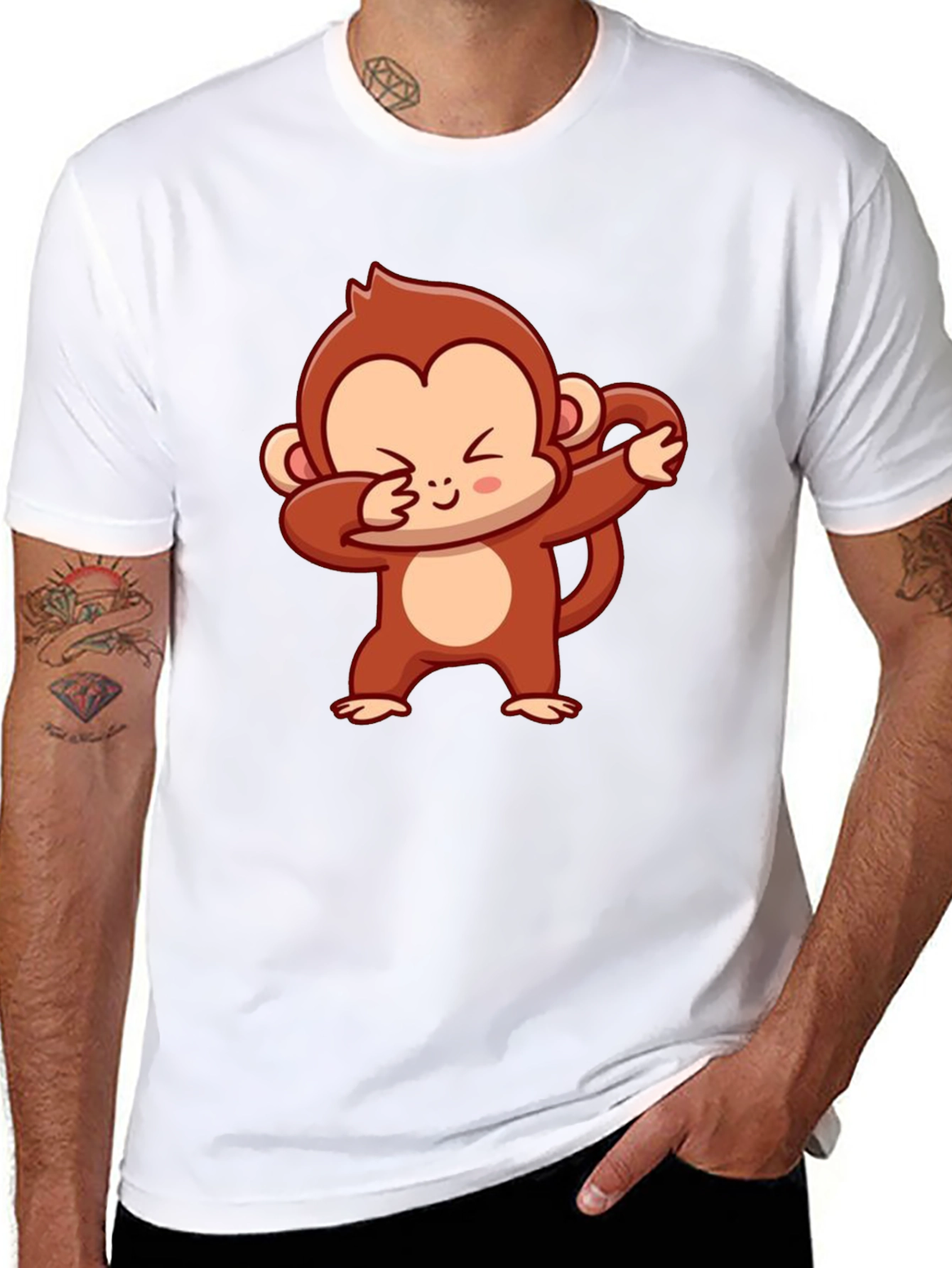 Dabbing Monkey Graphic Tee - Cool & Comfy!