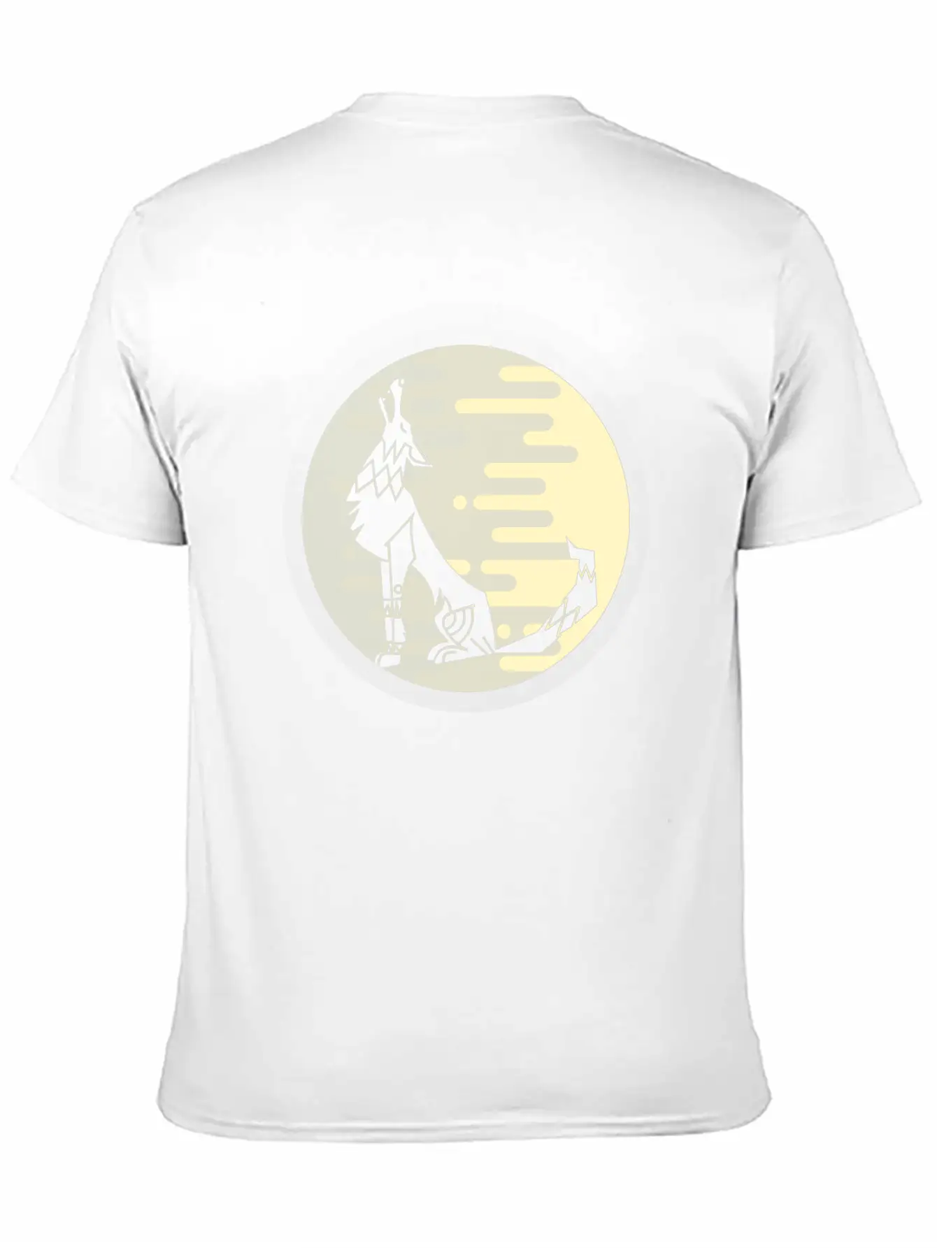 Full Moon Wolf Unisex Casual T-Shirt – Clean Design For Daily Comfort