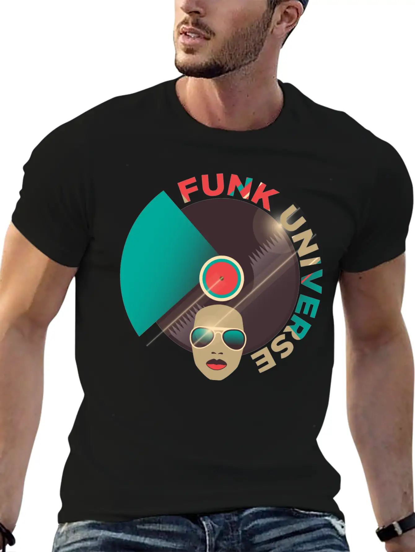 Funk Universe Funk Apparel Funky Vintage Unisex Casual T-Shirt – Clean Design For Daily Comfort