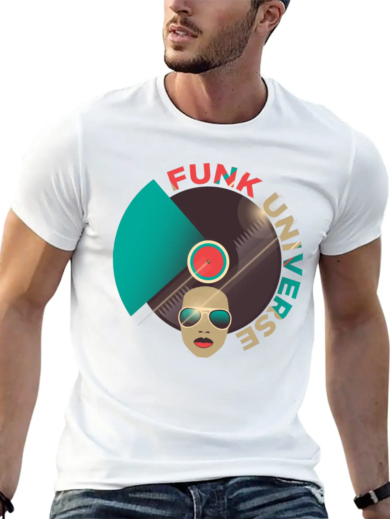 Funk Universe Funk Apparel Funky Vintage Unisex Casual T-Shirt – Clean Design For Daily Comfort