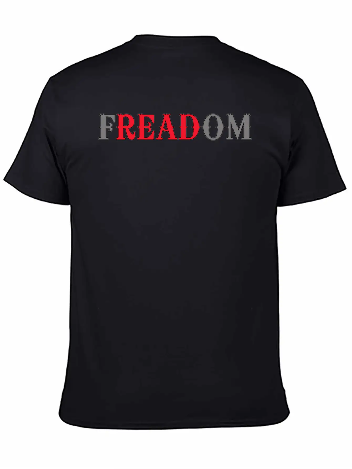 Funny Bookworm - Freadom - Reading Learning Humor Unisex Casual T-Shirt – Clean Design For Daily Comfort