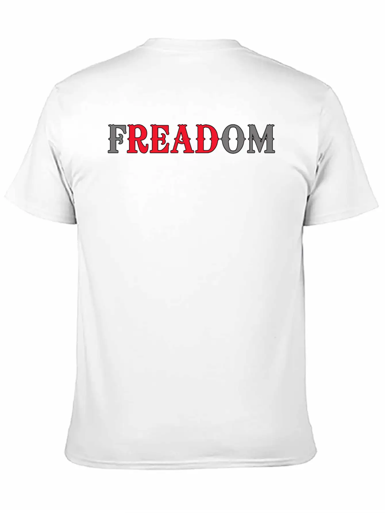 Funny Bookworm - Freadom - Reading Learning Humor Unisex Casual T-Shirt – Clean Design For Daily Comfort