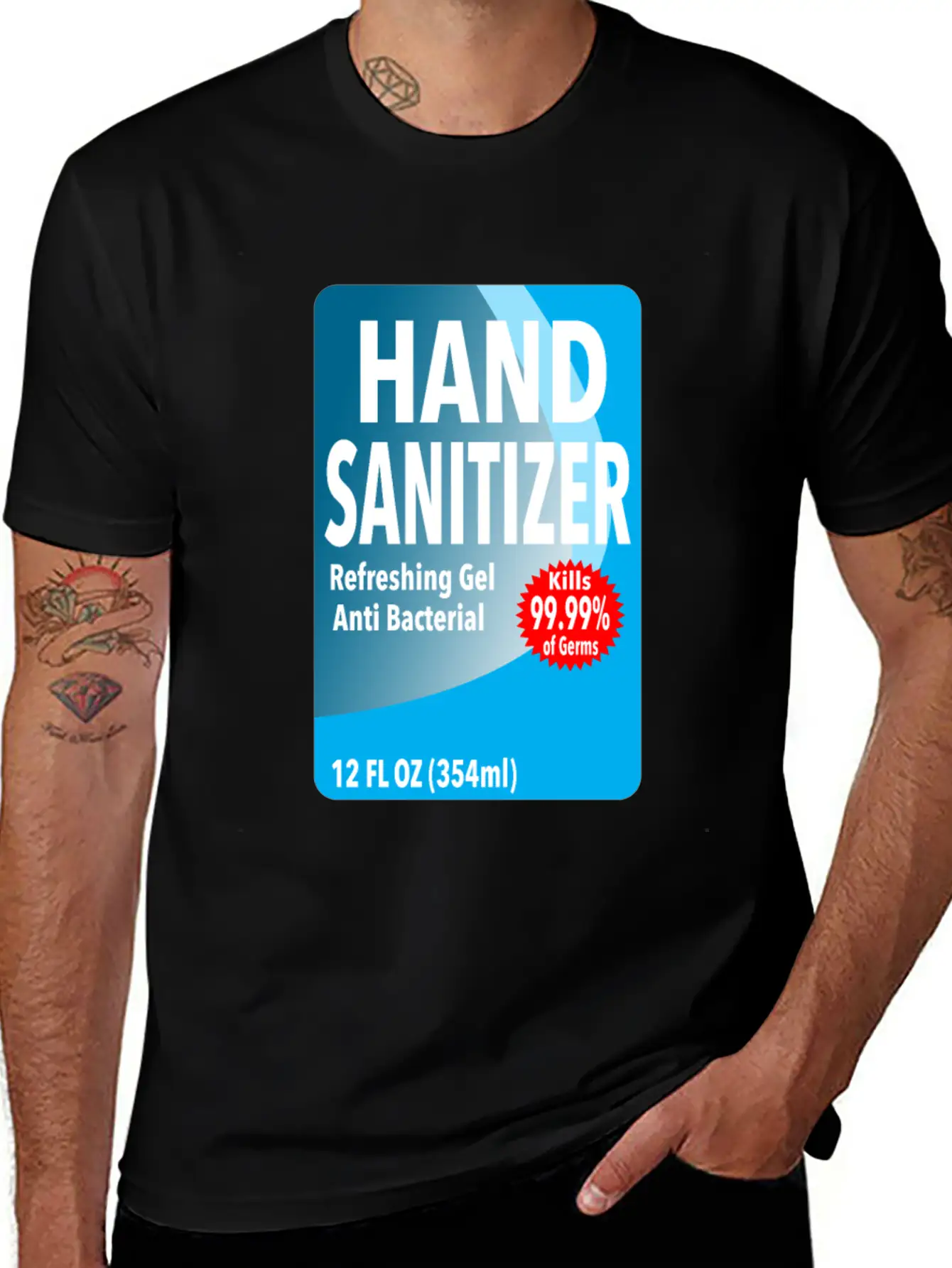 Funny Hand Sanitizer - Simple DIY Halloween Unisex Casual T-Shirt – Clean Design For Daily Comfort