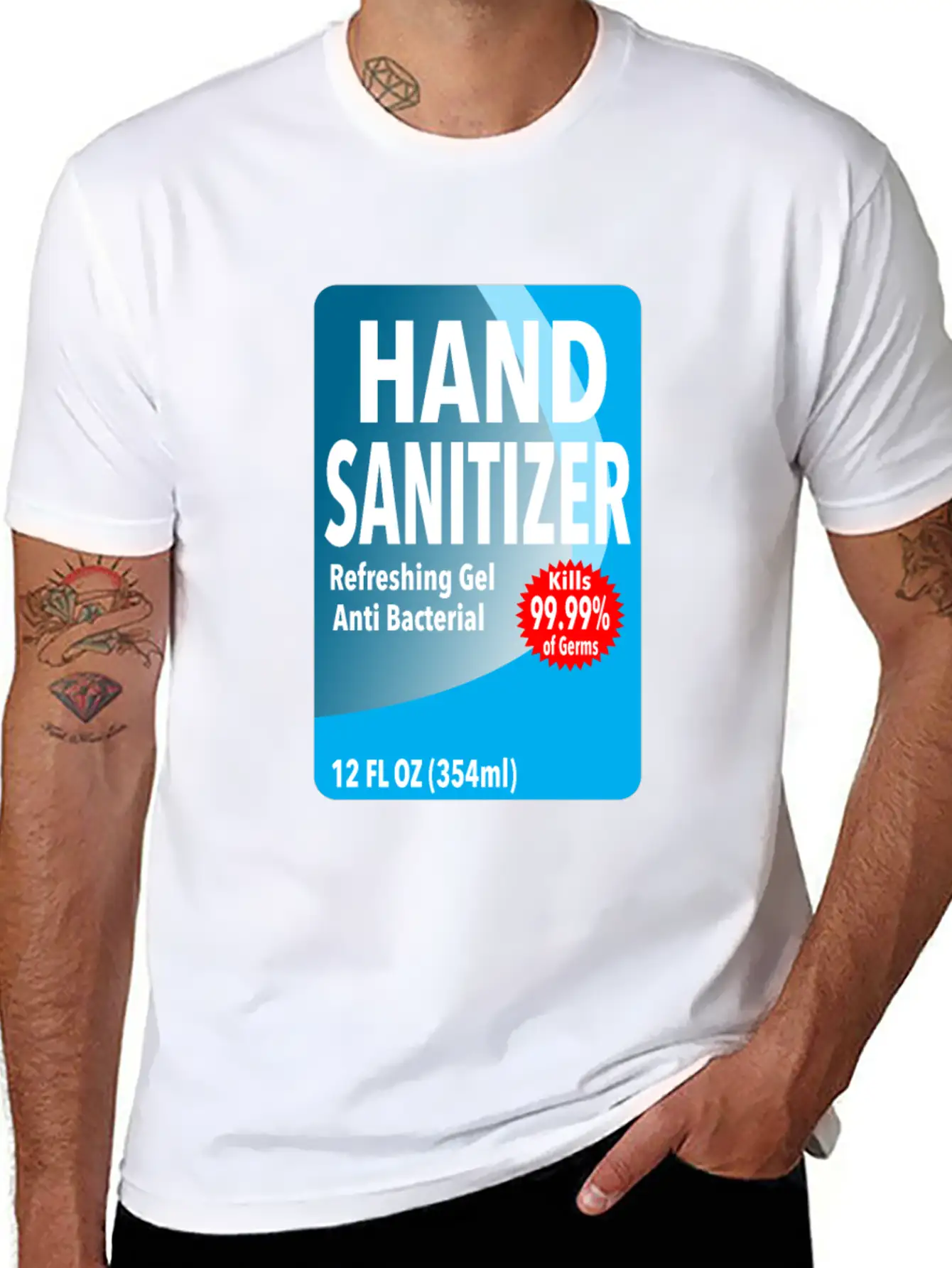 Funny Hand Sanitizer - Simple DIY Halloween Unisex Casual T-Shirt – Clean Design For Daily Comfort