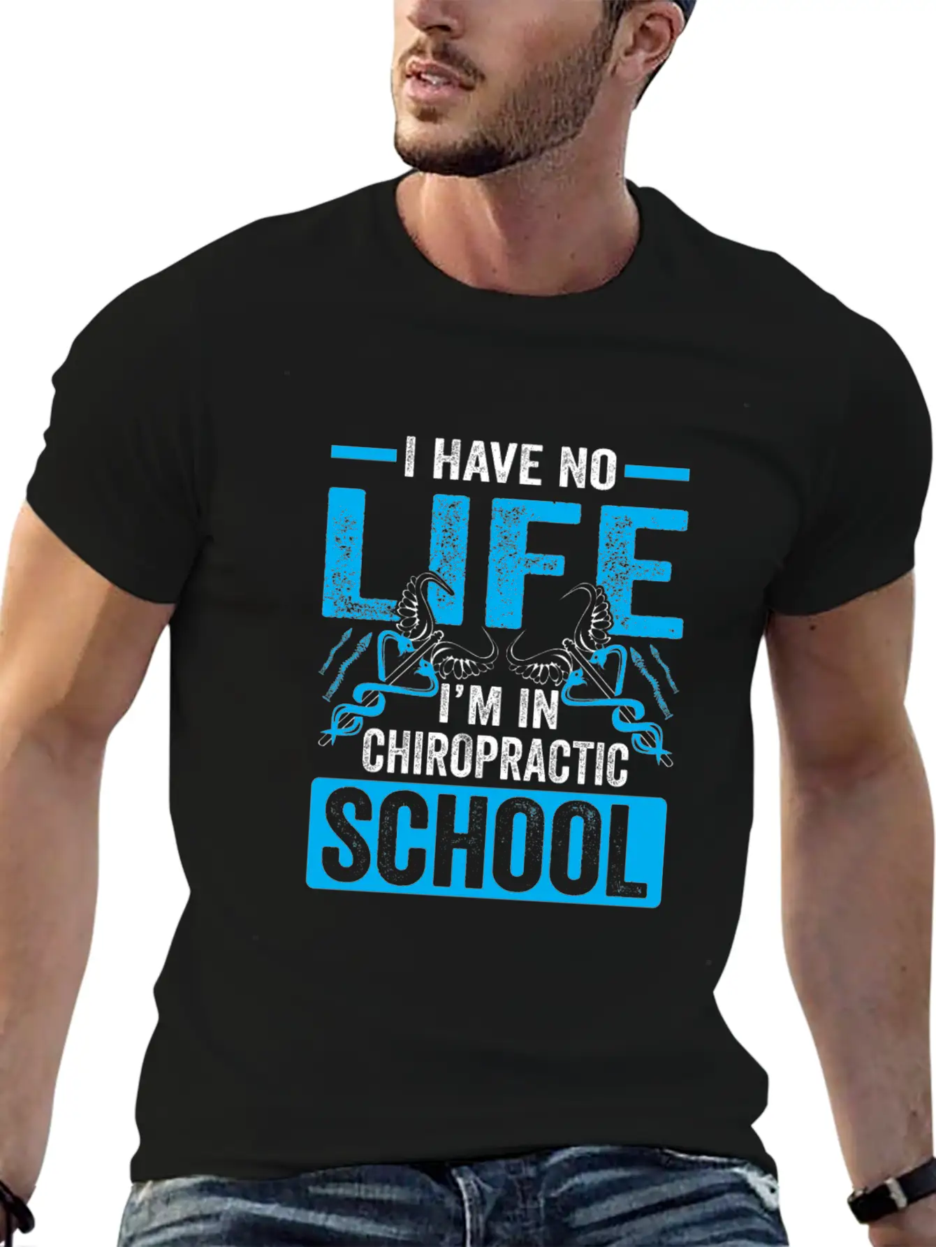 Funny I'm In Chiropractic School Chiropractor Unisex Casual T-Shirt – Clean Design For Daily Comfort