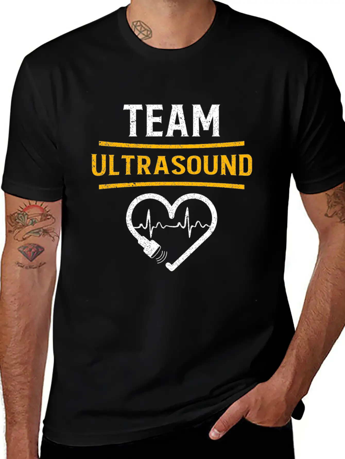 Funny Ultrasound Live Love Scan Sonographer Tech Unisex Casual T-Shirt – Clean Design For Daily Comfort