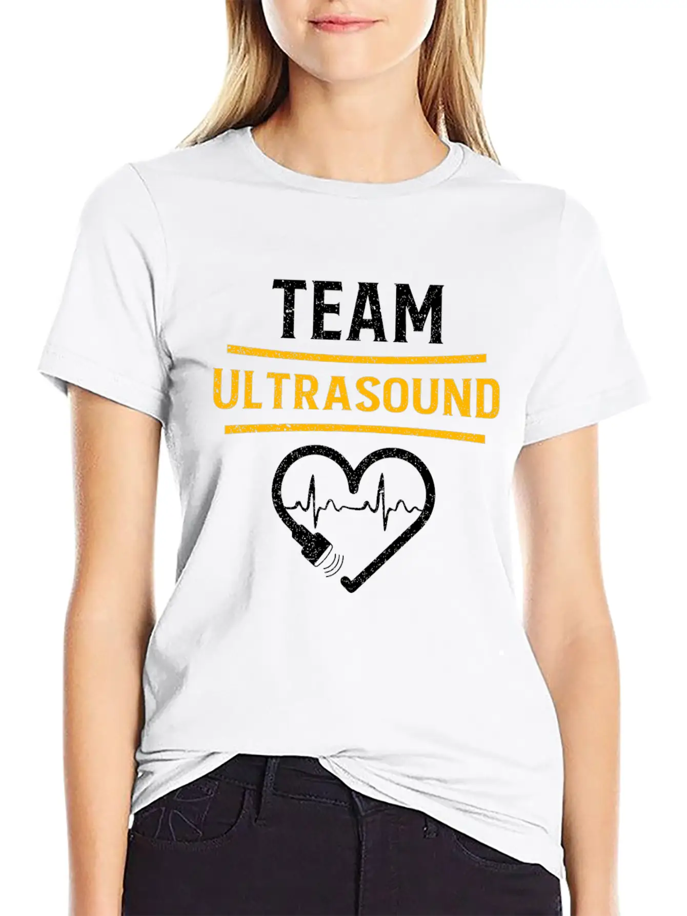 Funny Ultrasound Live Love Scan Sonographer Tech Unisex Casual T-Shirt – Clean Design For Daily Comfort
