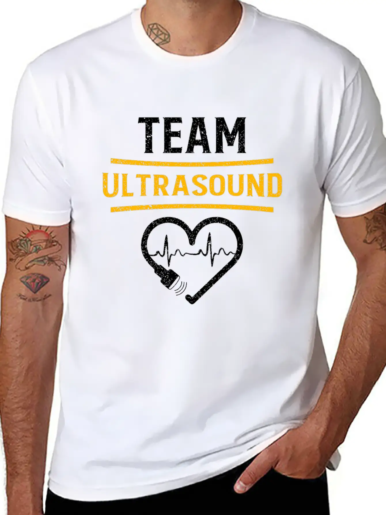 Funny Ultrasound Live Love Scan Sonographer Tech Unisex Casual T-Shirt – Clean Design For Daily Comfort