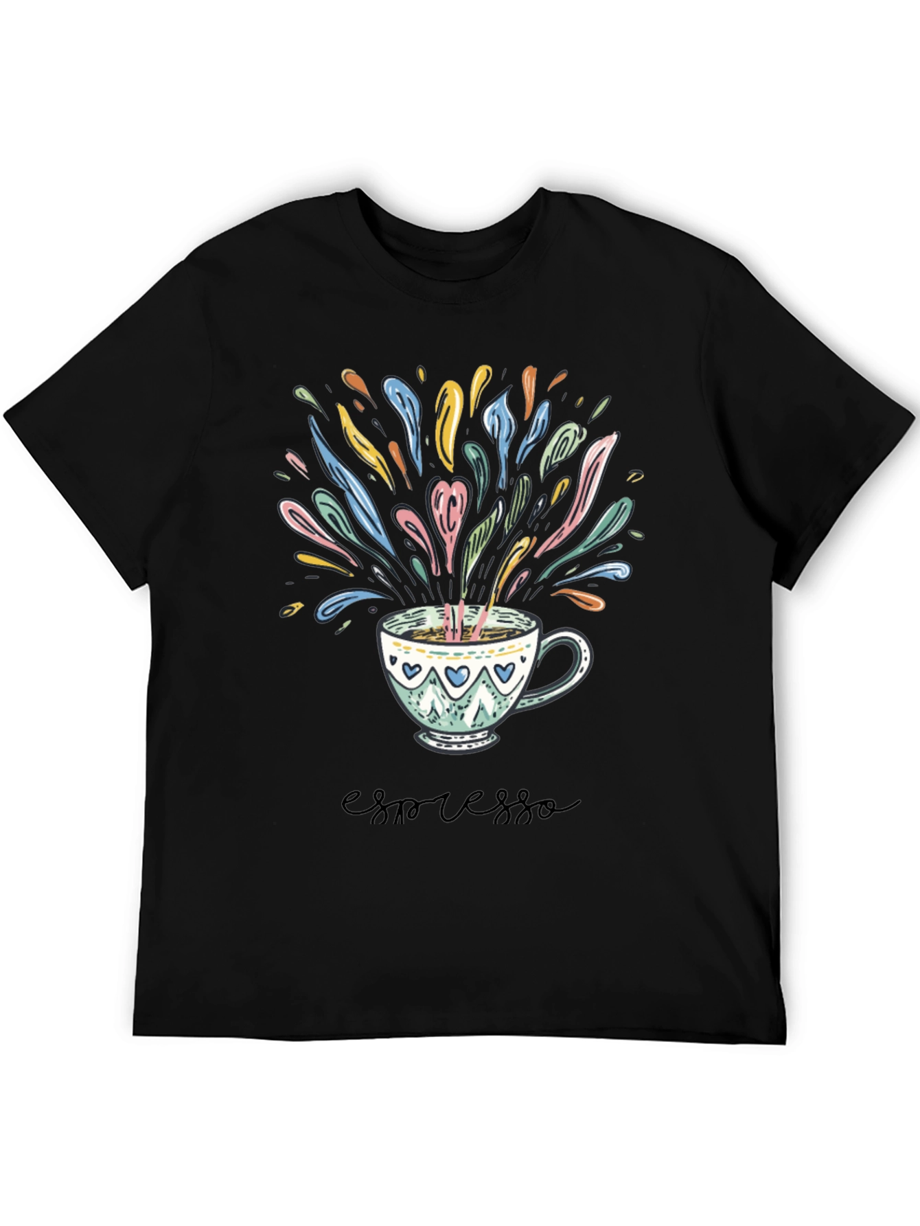 Espresso T-Shirt with Coffee Cup Graphic