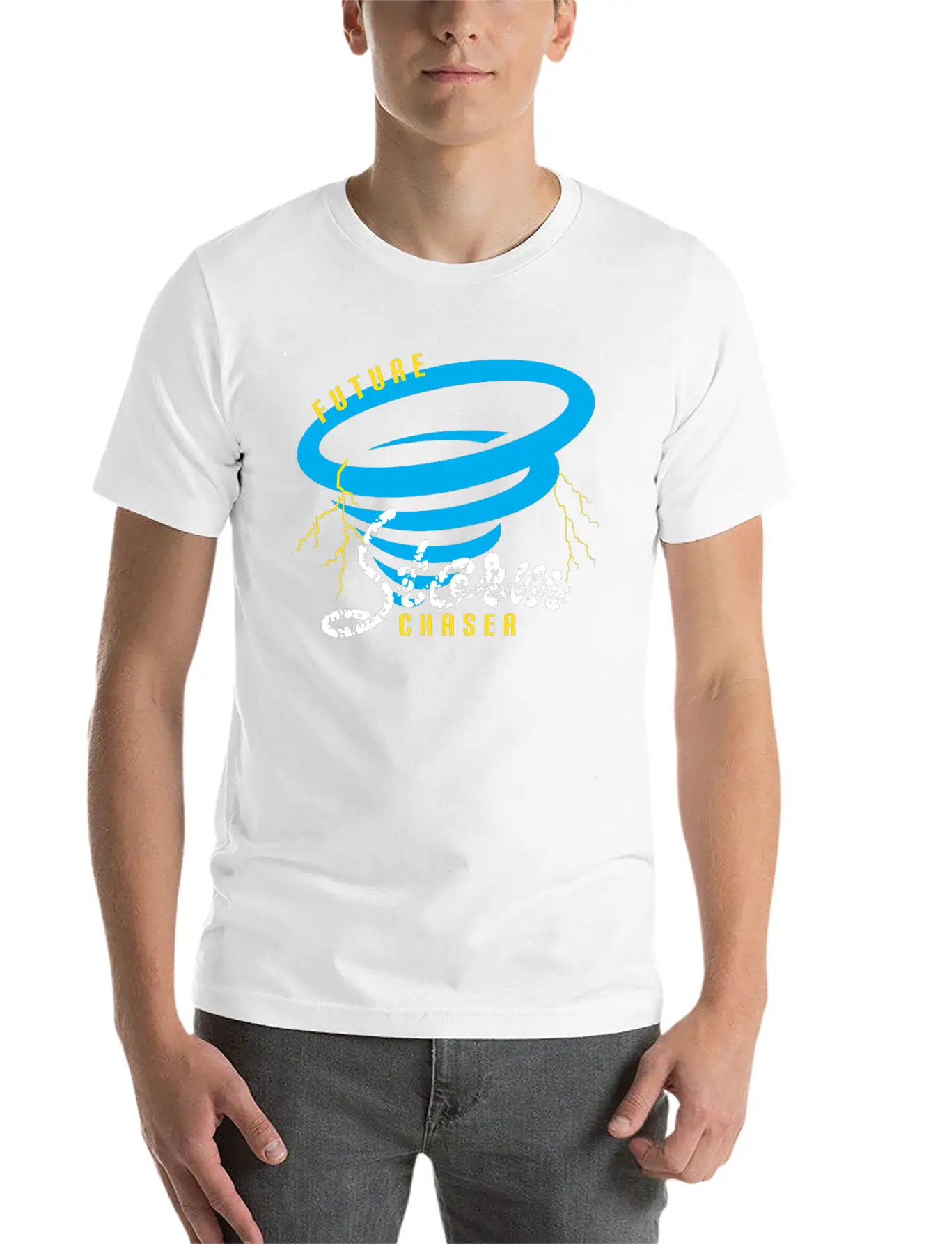 Future Storm Chasers Gift Weather Meteorologist Unisex Casual T-Shirt – Clean Design For Daily Comfort