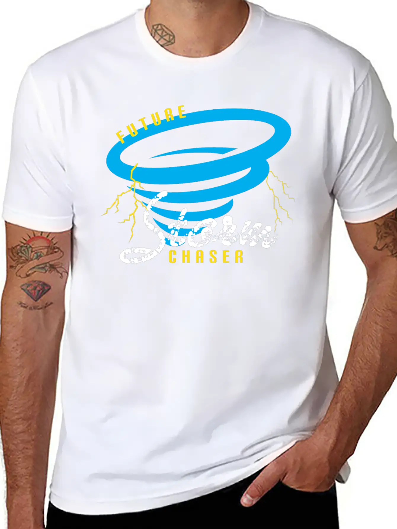 Future Storm Chasers Gift Weather Meteorologist Unisex Casual T-Shirt – Clean Design For Daily Comfort