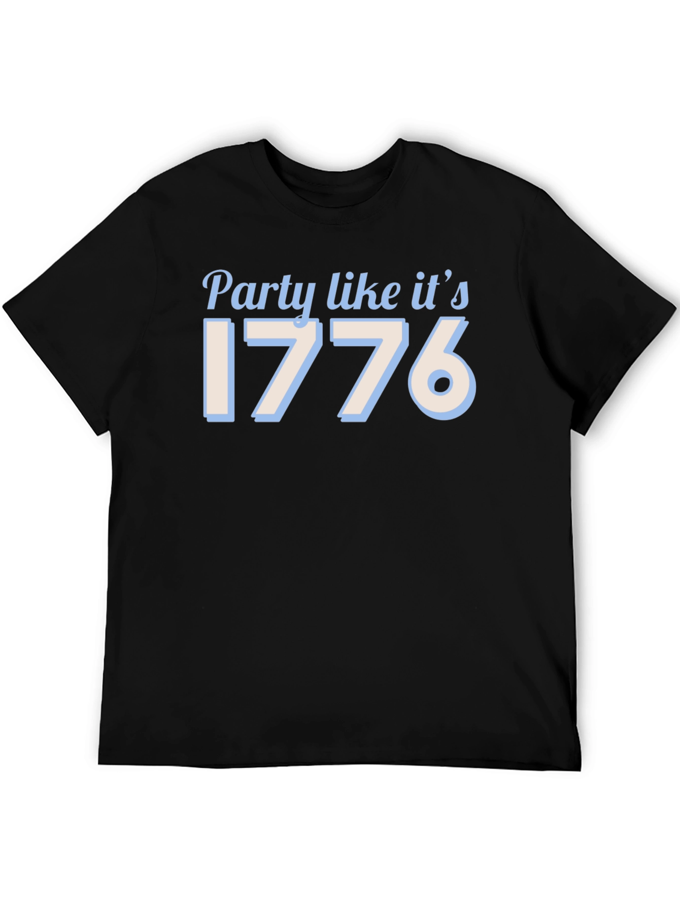 Party Like Its 1776 Black T-Shirt