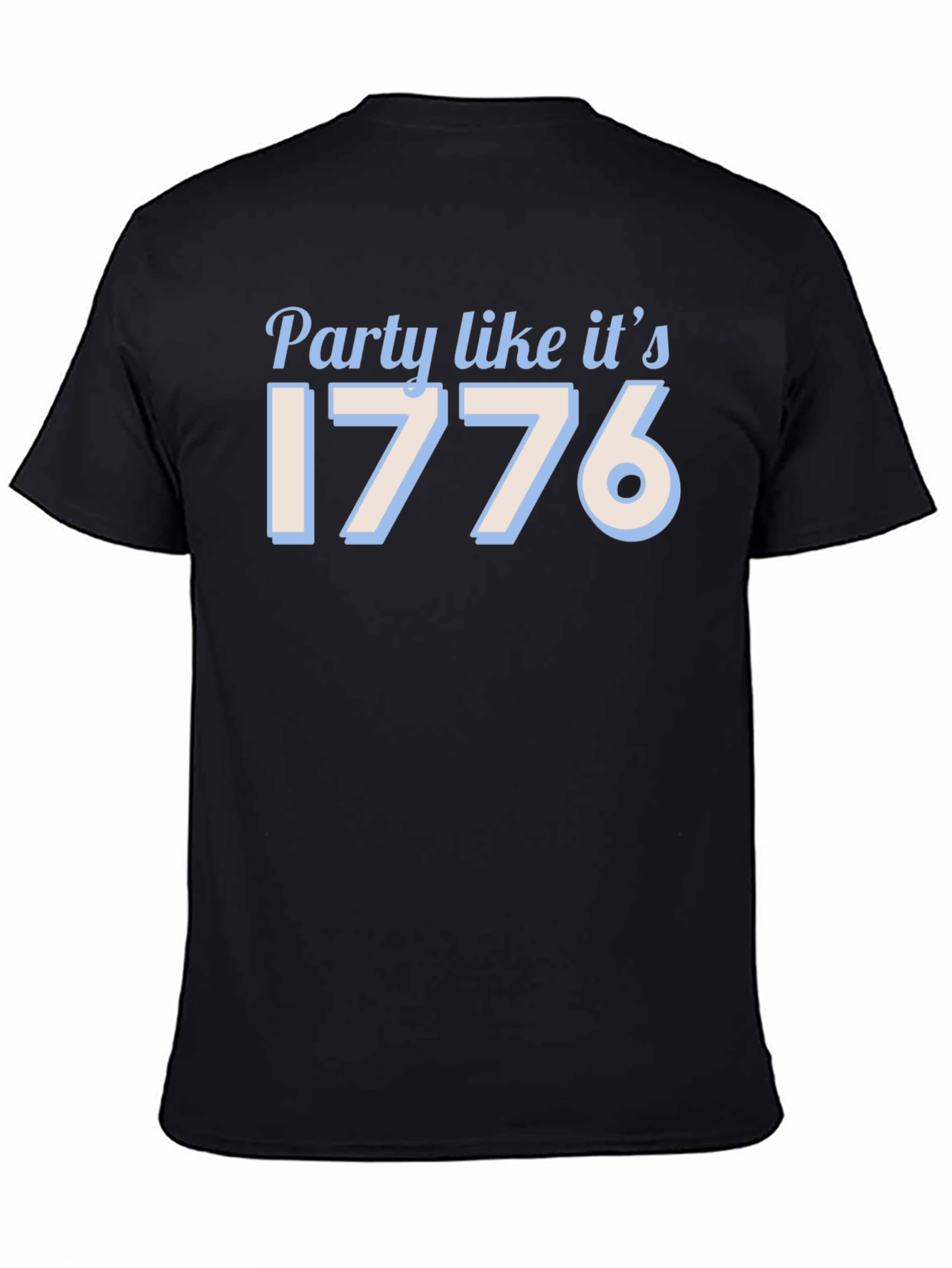 Party Like Its 1776 Black T-Shirt